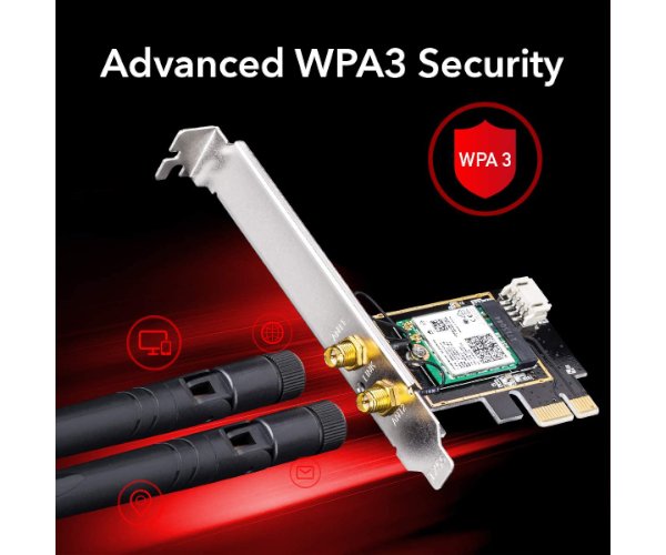 כרטיס רשת אלחוטי Cudy WE3000 AX200 WIFI 6 Bluetooth 5.2 PCI-E