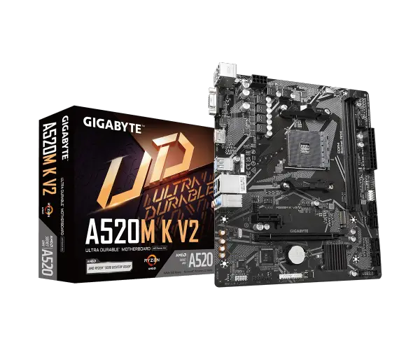 Gigabyte AMD A520 K V2 rev 1.1 DDR4 For AM4