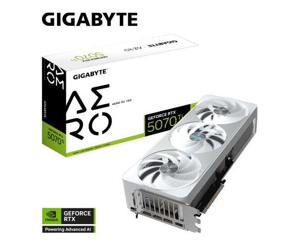 GIGABYTE GeForce RTX 5070 Ti AERO OC 16G